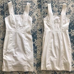 White casual dress lined with pockets by Bebe